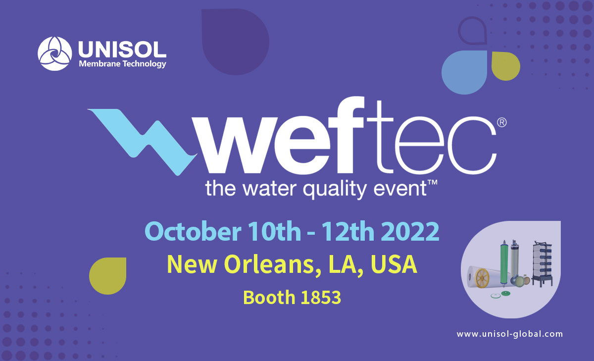 UNISOL membrane invitation for 2022 WEFTEC